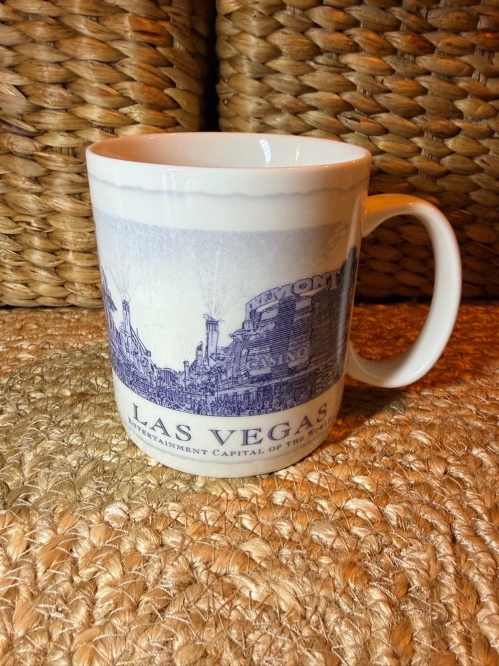 Starbucks Architecural Series Las Vegas Skyline Mug in White and Blue